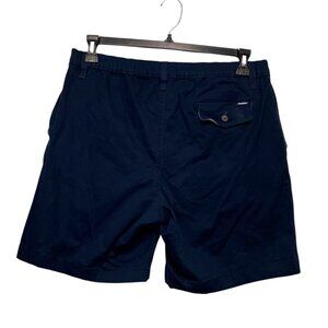 Chubbies Shorts Men's XL Navy Blue Cotton Stretch 7" Inseam Chino Elastic Waist‎